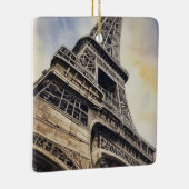 Close-up Eiffeltoren Parijs Love City Travel Keramisch Ornament (Rechts)