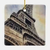 Close-up Eiffeltoren Parijs Love City Travel Keramisch Ornament (Achterkant)