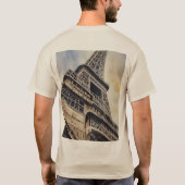 Close-up Eiffeltoren Parijs Love City Travel T-shirt (Achterkant)