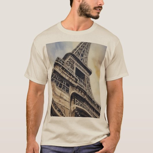 Close-up Eiffeltoren Parijs Love City Travel T-shirt (Voorkant)