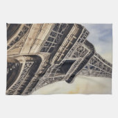 Close-up Eiffeltoren Parijs Love City Travel Theedoek (Horizontaal)