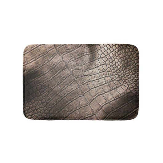 Close-up Elegant leer: gestructureerd patroon Badmat (Voorkant)
