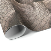 Close-up Elegant leer: gestructureerd patroon Cadeaupapier (Rol Hoek)