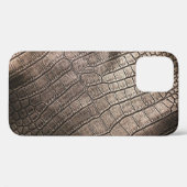 Close-up Elegant leer: gestructureerd patroon Case-Mate iPhone Case (Achterkant (horizontaal))