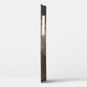 Close-up Elegant leer: gestructureerd patroon Case-Mate iPhone Case (Achterkant / Links)