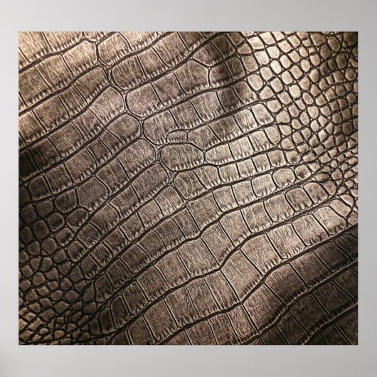 Close-up Elegant leer: gestructureerd patroon Poster (Voorkant)