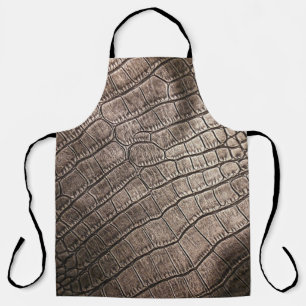 Close-up Elegant leer: gestructureerd patroon Schort