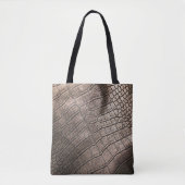 Close-up Elegant leer: gestructureerd patroon Tote Bag (Voorkant)