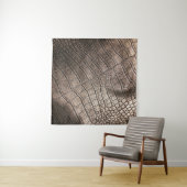 Close-up Elegant leer: gestructureerd patroon Wandkleed (In Situ (horizontaal))