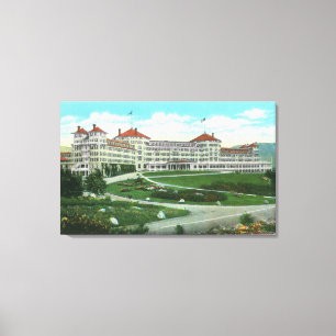Close-up Exterior Uitzicht of Mt. Washington Hotel Canvas Afdruk