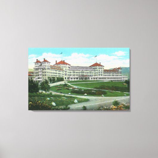 Close-up Exterior Uitzicht of Mt. Washington Hotel Canvas Afdruk (Voorkant)