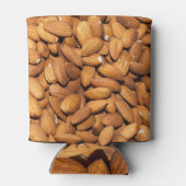 Close-up geroosterde amandelen: heerlijk uitzicht. blikjeskoeler (Achterkant)