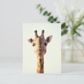 Close-up Giraffe Briefkaart (Staand voorkant)