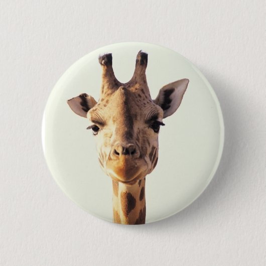 Close-up Giraffe Ronde Button 5,7 Cm (Voorkant)