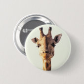 Close-up Giraffe Ronde Button 5,7 Cm (Voorkant /achterkant)