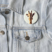 Close-up Giraffe Ronde Button 5,7 Cm (In situ)