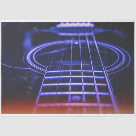 Close-up  Gitaar Foto Decoupage Papier (Voorkant)