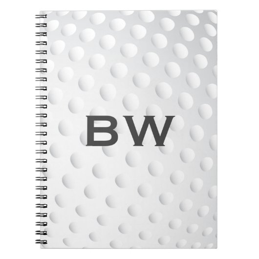 Close Up Golf Monogram Notitieboek (Voorkant)