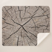 Close up gray background texture of old weathered  sherpa deken (Voorkant (horizontaal))