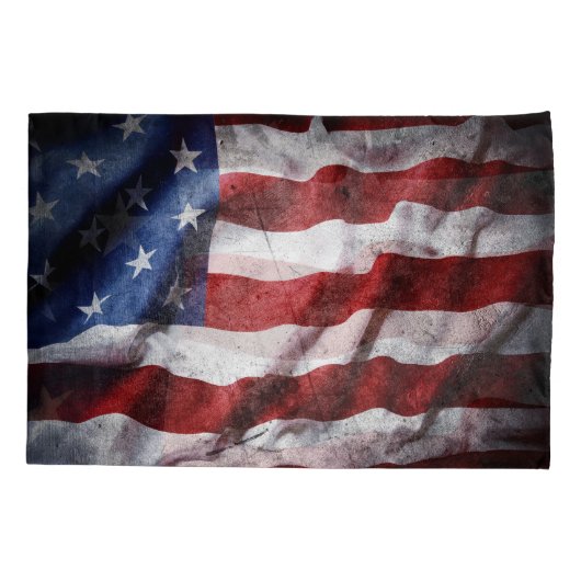 Close-up grunge Amerikaanse vlag. Kussensloop (Achterkant)