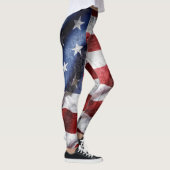Close-up grunge Amerikaanse vlag. Leggings (Rechts)