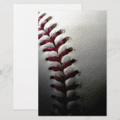 Close-up honkbal briefpapier (Voorkant / Achterkant)