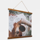 Close-up Impressionist geschilderd Longhorn Hangend Wandkleed (Gebogen)