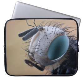 Close-up insectenkop laptop sleeve