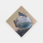 Close-up insectenkop servet (Hoek)