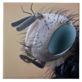 Close-up insectenkop tegeltje (Voorkant)