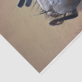 Close-up insectenkop tissuepapier (Detail)