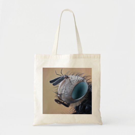 Close-up insectenkop tote bag (Voorkant)