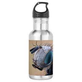 Close-up insectenkop waterfles 