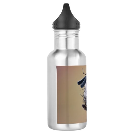 Close-up insectenkop waterfles  (Links)