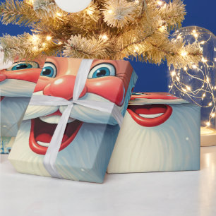 Close-up Kerstman Kerstmis Cadeaupapier