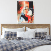 Close-up Kiss 1988 Canvas Afdruk (Insitu (Slaapkamer))