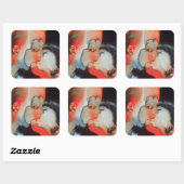 Close-up Kiss 1988 Vierkante Sticker (Vel)