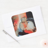 Close-up Kiss 1988 Vierkante Sticker (Envelop)