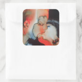 Close-up Kiss 1988 Vierkante Sticker (Tas)