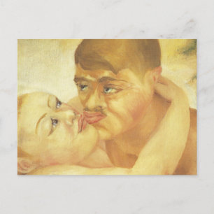 Close-up (Kiss), D.H. Lawrence Fine Art Briefkaart