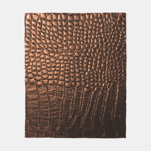 Close-up: krokodillenleer textuur. fleece deken (Voorkant)