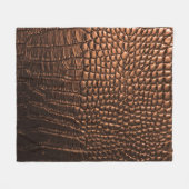 Close-up: krokodillenleer textuur. fleece deken (Voorkant (Horizontaal))