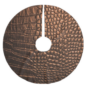 Close-up: krokodillenleer textuur. kerstboom rok
