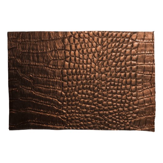 Close-up: krokodillenleer textuur. kussensloop (Voorkant)