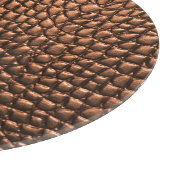Close-up: krokodillenleer textuur. snijplank (Hoek)
