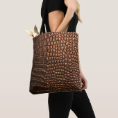 Close-up: krokodillenleer textuur. tote bag (Dichtbij)