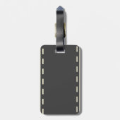 Close-up leguanenportret bagagelabel (Achterkant verticaal)