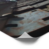 Close up low angle view Railroad Spike Poster (Hoek)