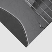 Close-Up Muziek Bass Gitaar Strings en Frets Tissuepapier (Detail)