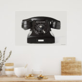 Close-up of a rotary phone poster (Keuken)